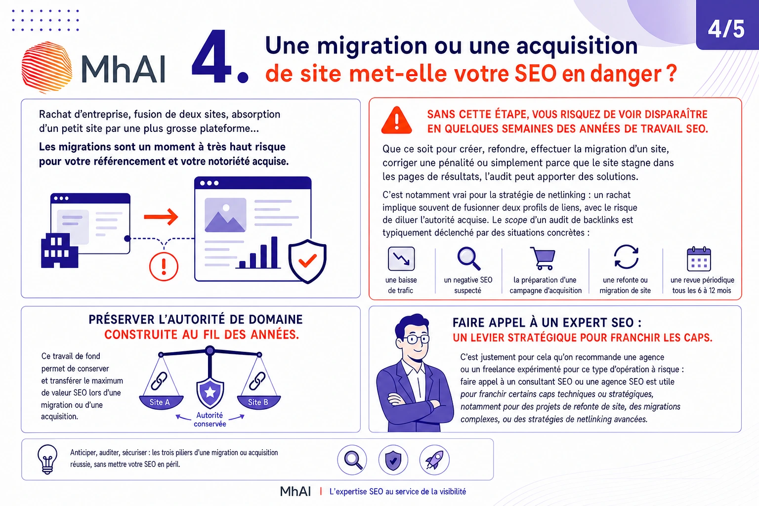 4. Vous faites une migration ou une acquisition de site